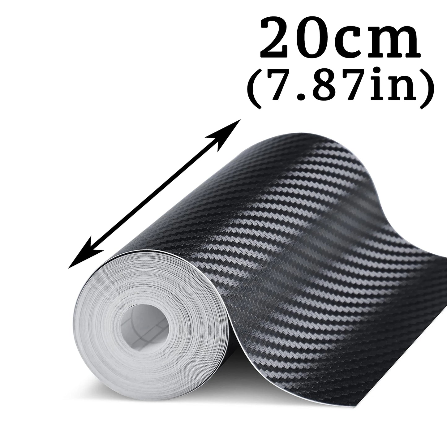 Cinta Protectora 3D Fibra de Carbono | Nano Tape Adhesiva Antirrayaduras para Puertas y Espejos | 1–10 m