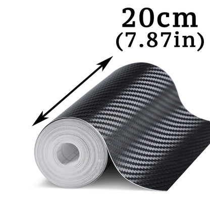Cinta Protectora 3D Fibra de Carbono | Nano Tape Adhesiva Antirrayaduras para Puertas y Espejos | 1–10 m