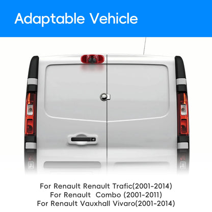 Renault Trafic / Vauxhall Vivaro 2001-2014 - Cámara Marcha Atrás AHD 1080P con Luz de Freno