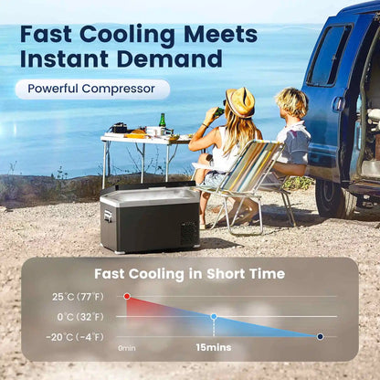 Refrigerador Portátil 30L/40L – Doble Zona, Enfriamiento Rápido y Multiuso