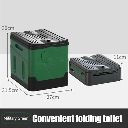 Portable Folding Toilet for Camper and Camping | Compact and Durable Mobile Toilet up to 300 kg