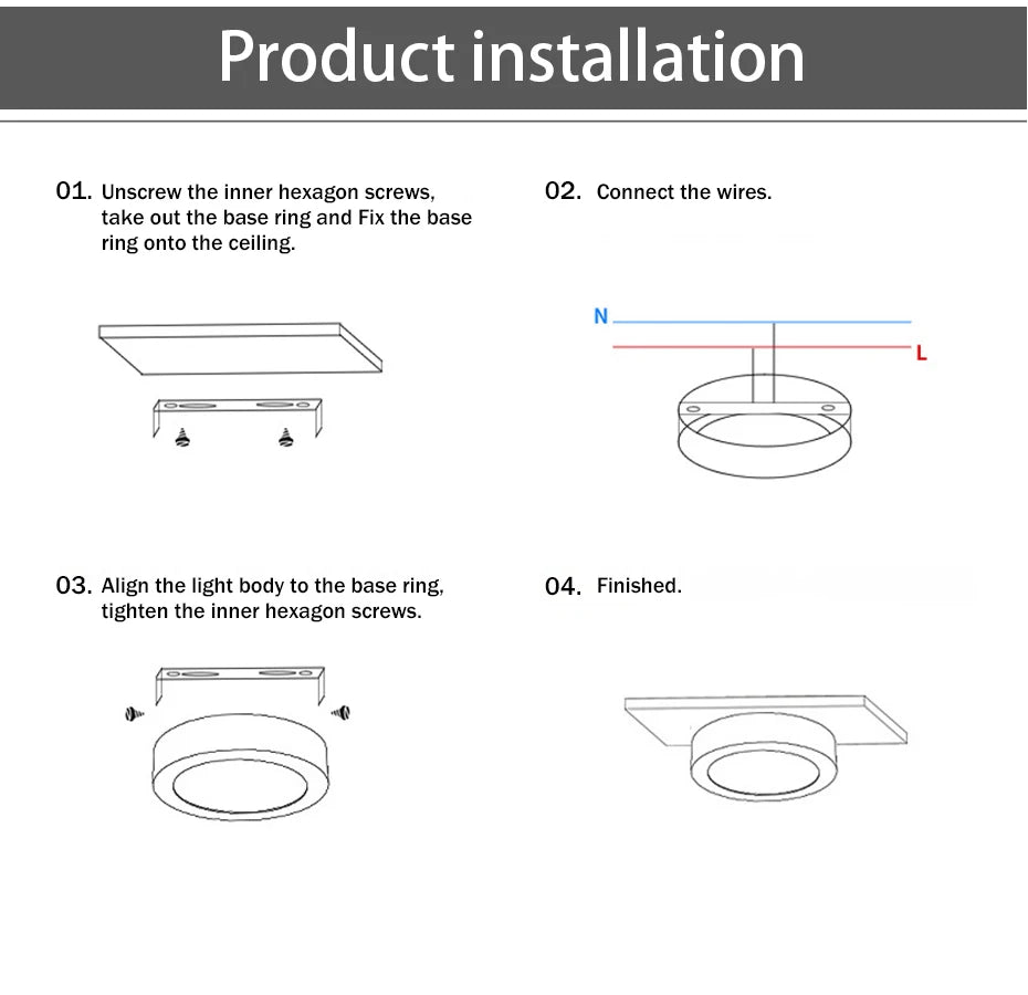 Low voltage (12V) LED spotlight lighting – ideal for campers, caravans and vehicles