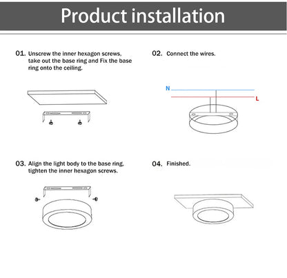 Low voltage (12V) LED spotlight lighting – ideal for campers, caravans and vehicles