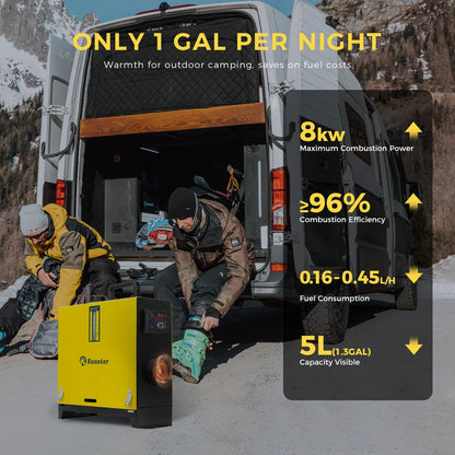 Calefactor Diesel Portátil 8kW Sunster – Rápido, Silencioso y Eficiente