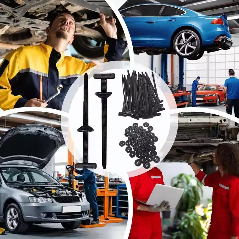 Hebillas de Sujeción para Bridas de Nylon (300 uds) – Autocierre Reforzado Multiuso