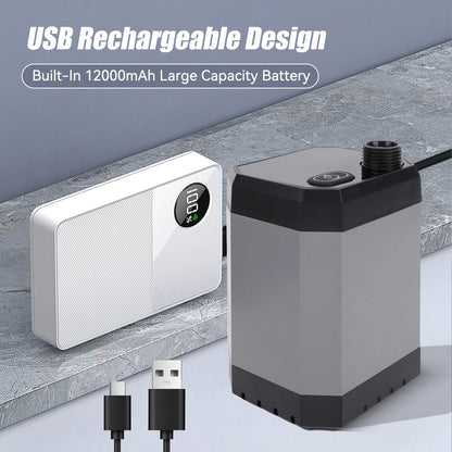 Douche Électrique 12000mAh - LED + Power Bank + 3 Modes (IPX7)