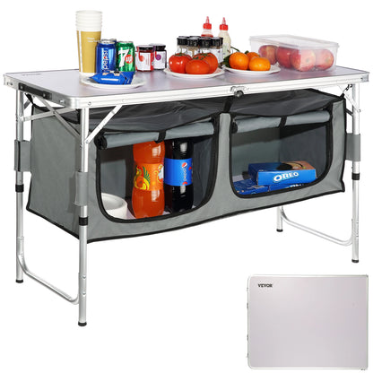 Mesa de Cocina Plegable de Camping VEVOR | Estación de Cocina Portátil para Camper, RV y Exterior