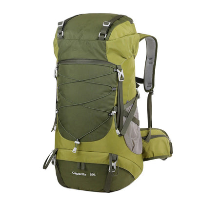 WEST TUNE External Frame Hiking Backpack - Durable Nylon · Rain Cover · Size L · Heavy Load
