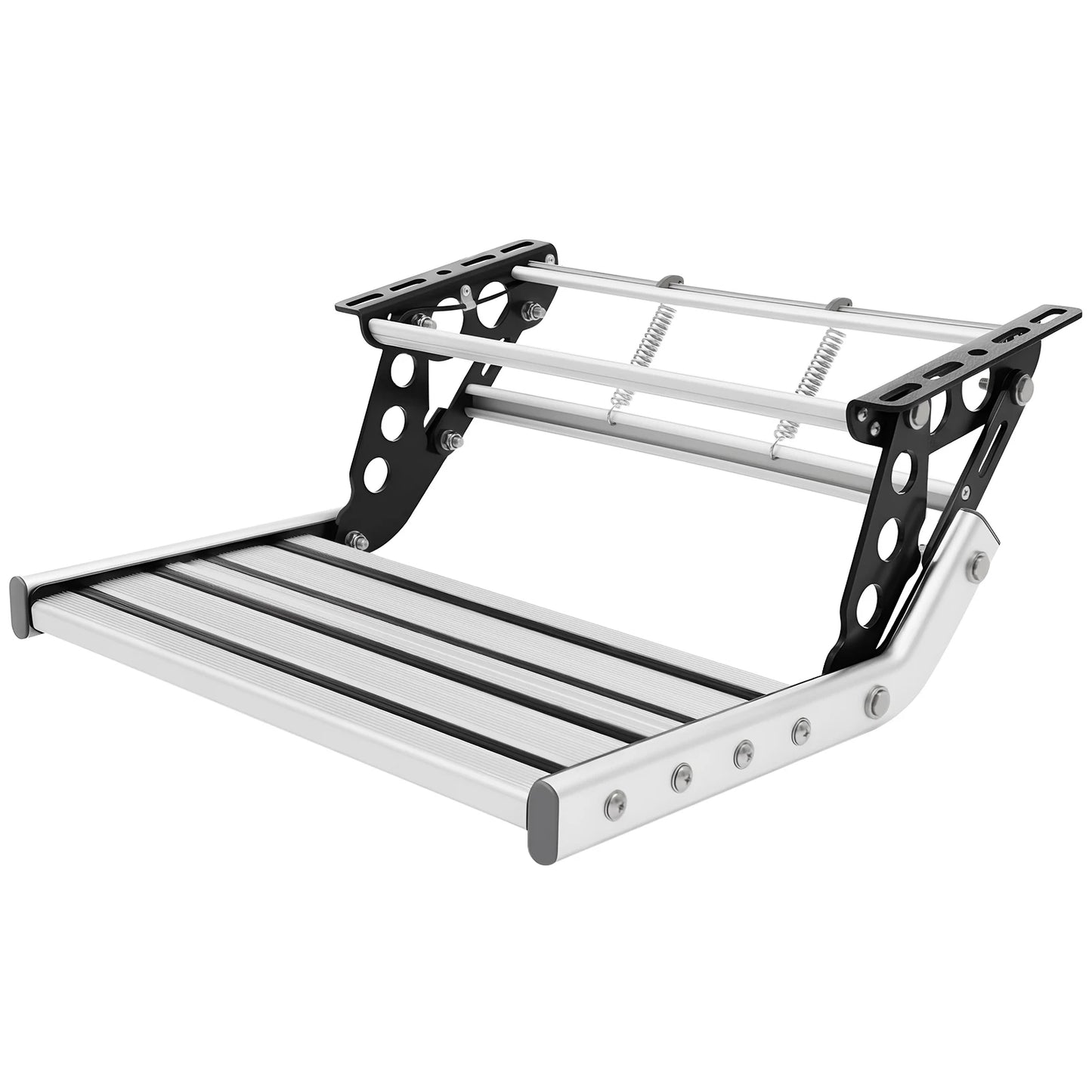 Escalón Plegable de Aluminio con Luz LED 12V para Camper y Autocaravana – Antideslizante