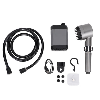 Douche Électrique 12000mAh - LED + Power Bank + 3 Modes (IPX7)