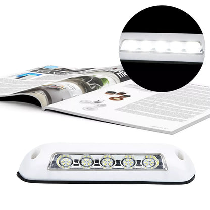 Luz LED para Toldos de Camper, Caravana y Motorhome – 12V, 5 LEDs, Blanco 6000K, IP67
