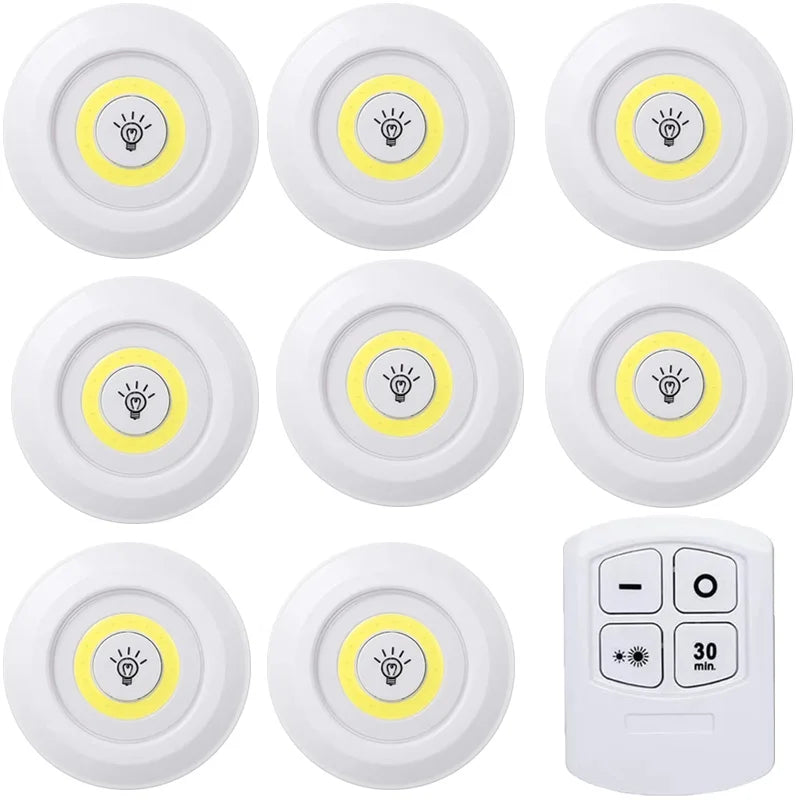 Lumière LED COB sans fil avec télécommande - Intensité variable · Minuteur · Sans câble