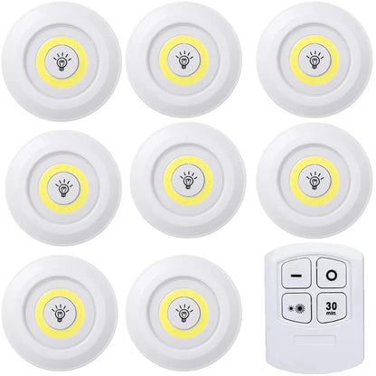 Lumière LED COB sans fil avec télécommande - Intensité variable · Minuteur · Sans câble