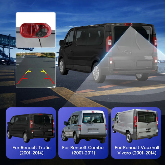 Renault Trafic / Vauxhall Vivaro 2001-2014 - Cámara Marcha Atrás con Luz de Freno