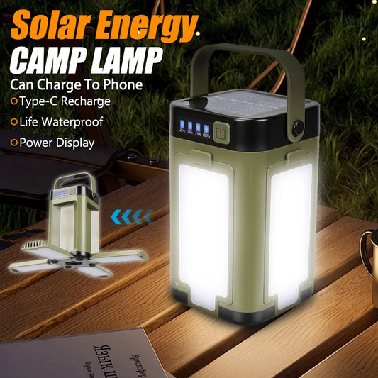 Lámpara LED Solar Recargable para Camping