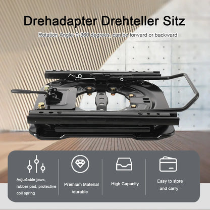 Base Giratoria para Asientos con Riel Deslizante Universal