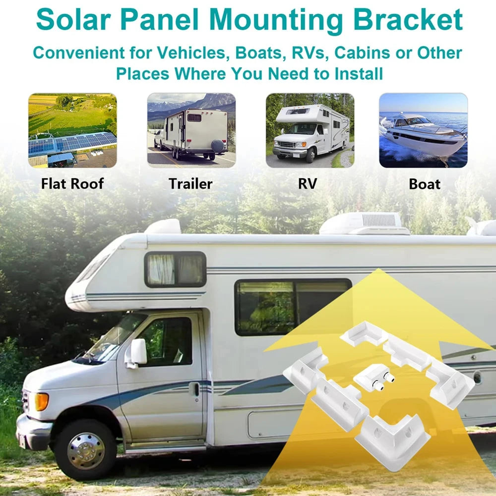 Solar Panel Mounting Kit for Motorhomes and Boats 