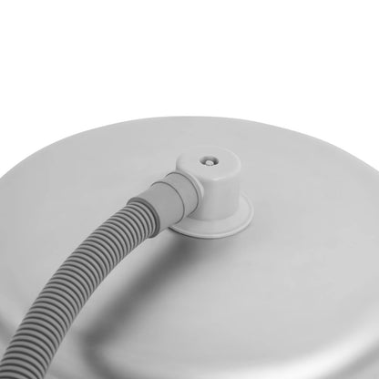 Évier de cuisine en acier inoxydable 340×340 mm avec robinet pliable – Idéal pour les camping-cars et les petits espaces 