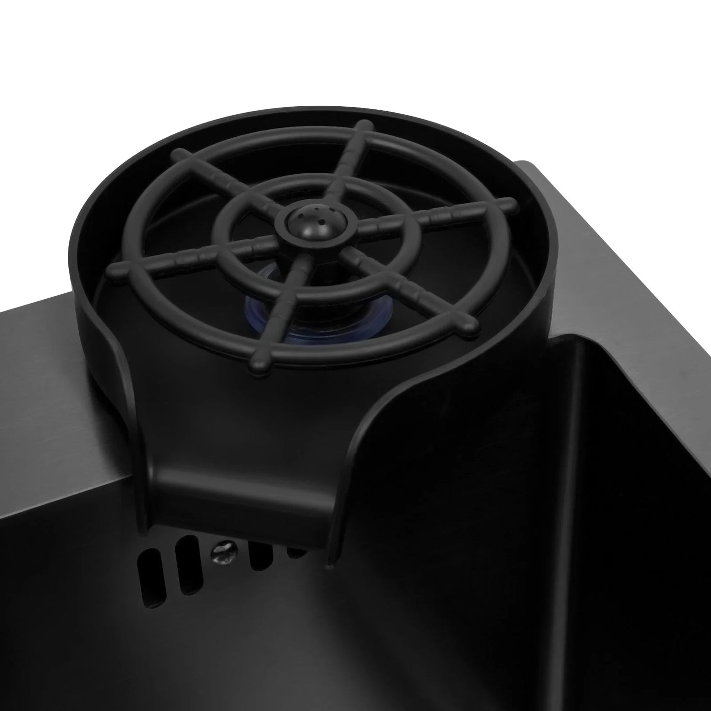 Stainless Steel Kitchen Sink with Pull-Out Tap, Black (40×45 cm) 