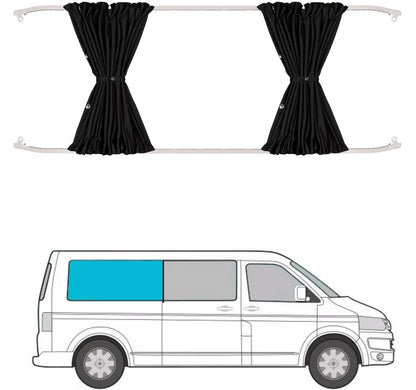 Cortinas Opacas Blackout para VW Transporter T5 T6 T6.1 – Camper Van