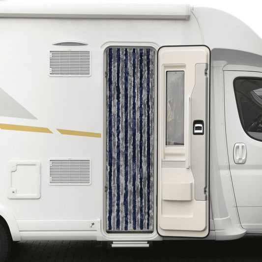 Rideau de porte d'entrée pour camping-car et caravane 