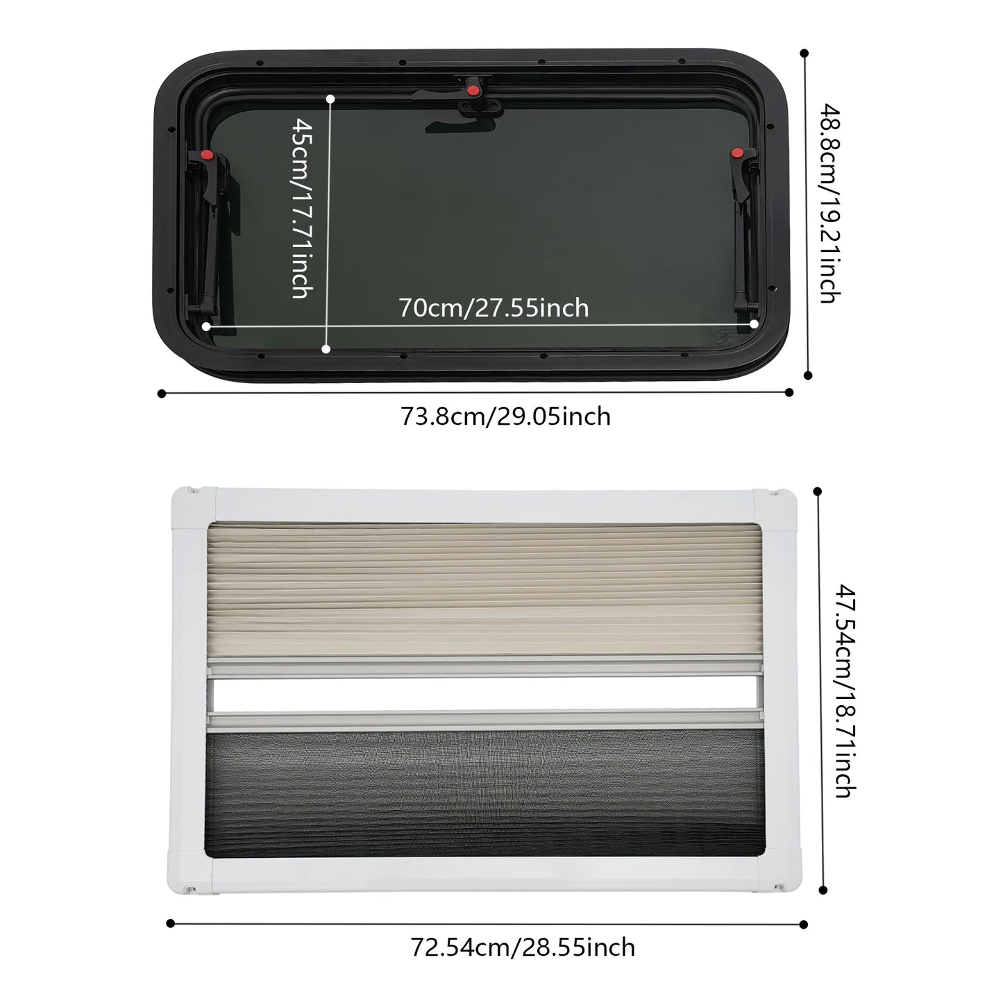 Ventana Push-Out (Disponible en Varias Medidas)