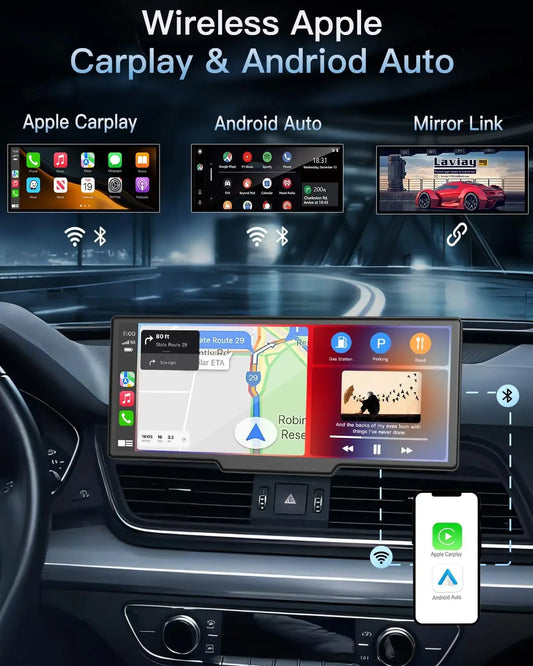 Dashcam 4K con CarPlay/Android Auto Inalámbrico - T80D/T82D
