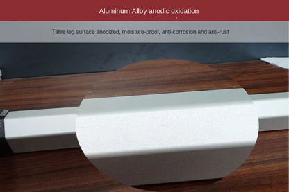 Mesa Plegable para RV con Pata Ajustable | Mesa Exterior y Interior de Aluminio Reforzado, Desmontable y Regulable