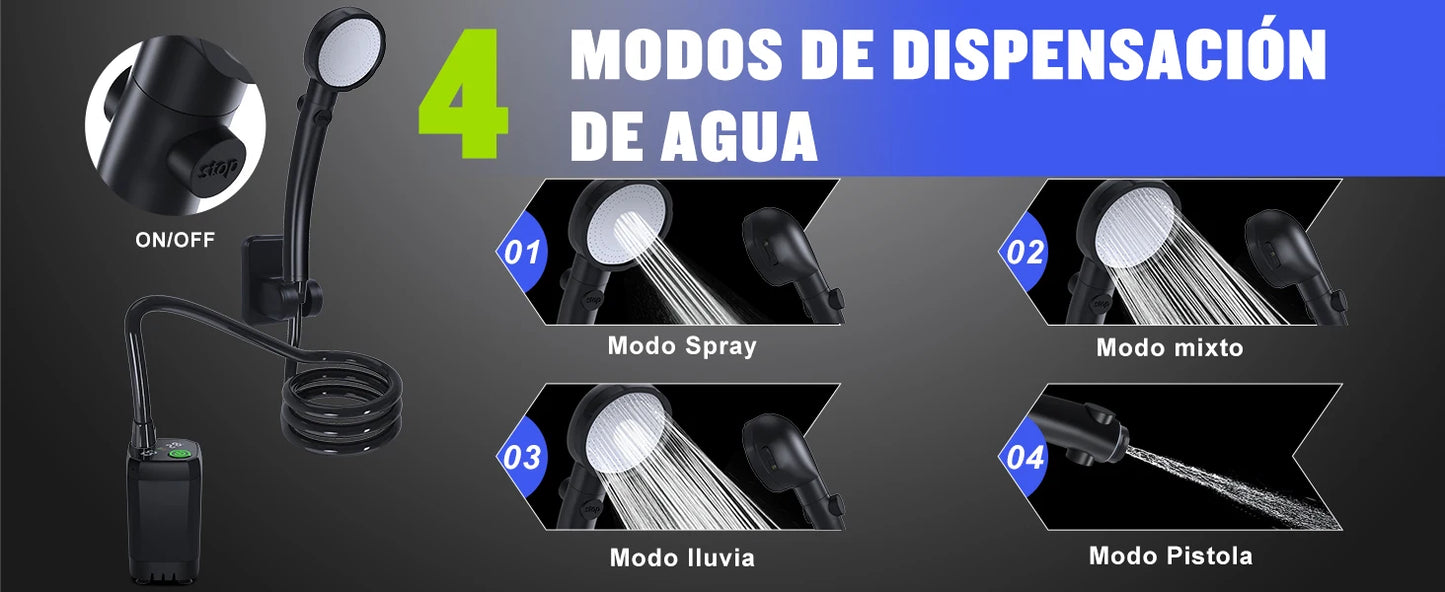 Portable Camping Shower with Temperature Display