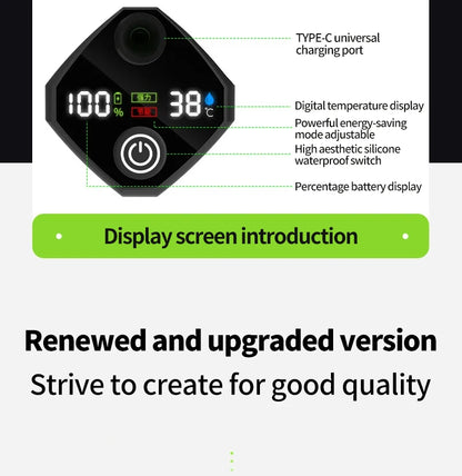 Camping Shower Kit with 6000mAh Rechargeable Pump 