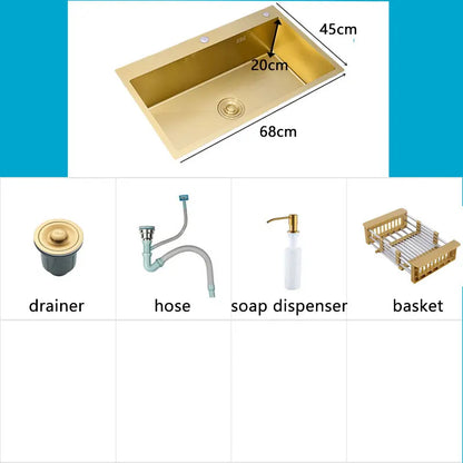 Gold Kitchen Sink, various models and sizes 