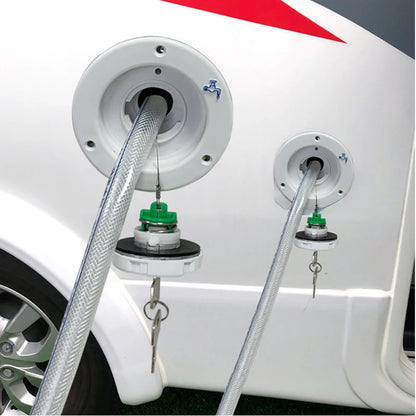 Bouchon de remplissage d'eau verrouillable Fiamma pour caravane et camping-car – Clés incluses, modèle 98658-001