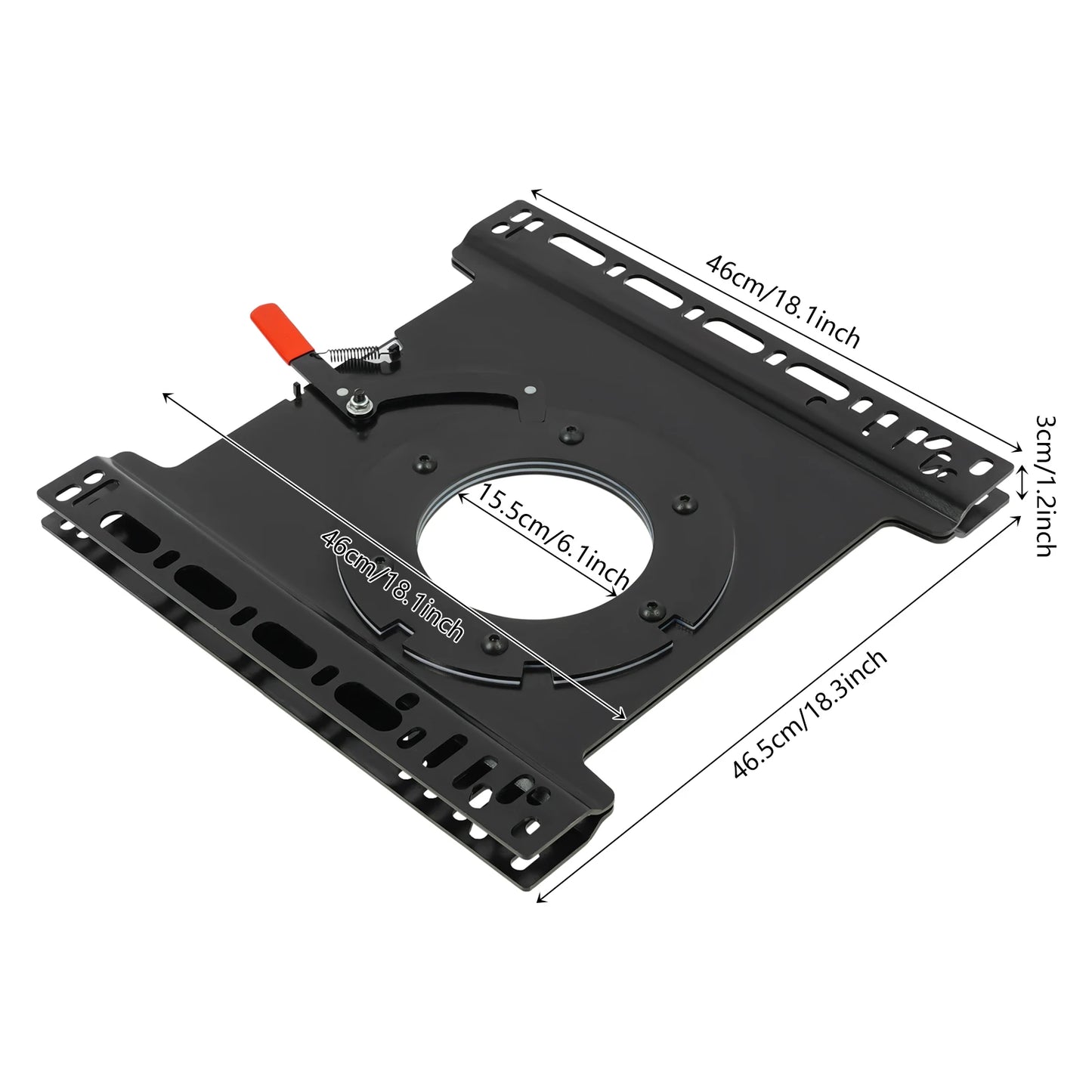 Base Giratoria 360° para Camper – Acero Resistente