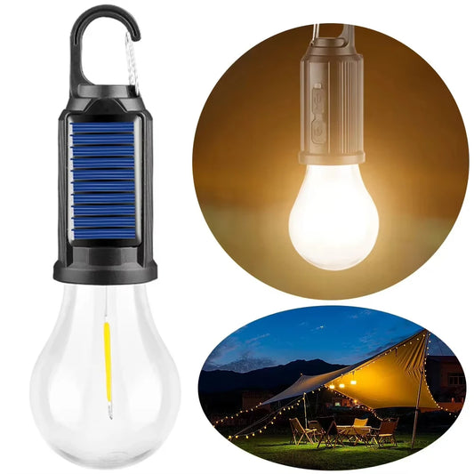 Lámpara LED Solar para Camping Recargable USB