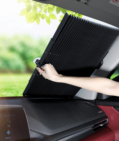 Parasol Retráctil para Parabrisas con Ventosas