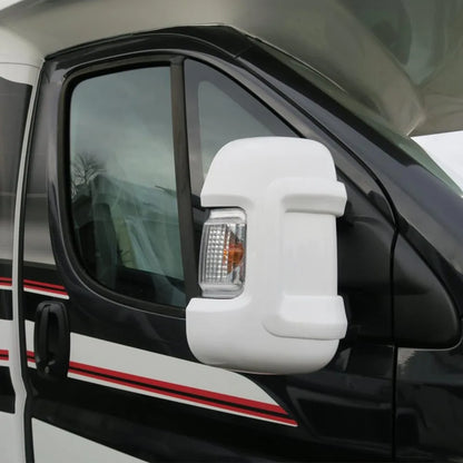 Protectores de Espejos Laterales para Autocaravana – Fiat Ducato, Peugeot Boxer, Citroën Relay – Par Blanco