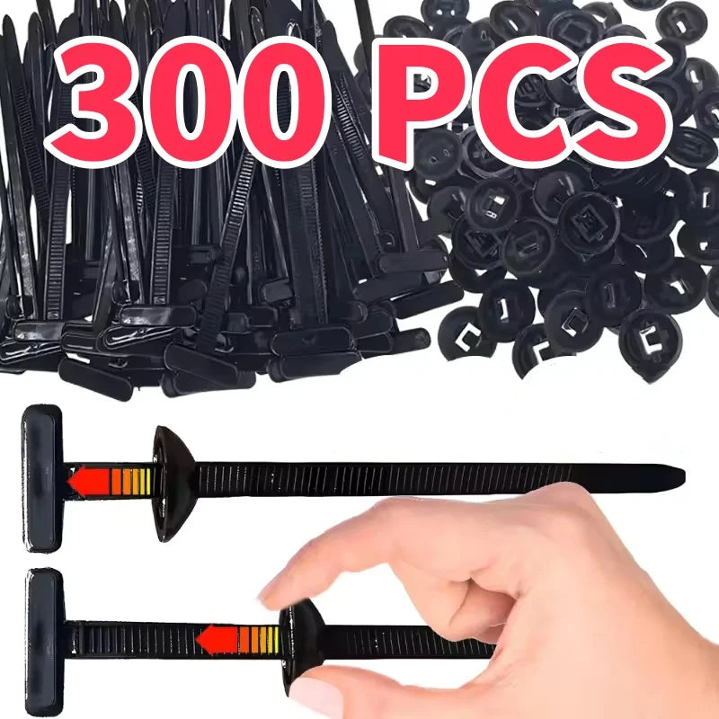 Hebillas de Sujeción para Bridas de Nylon (300 uds) – Autocierre Reforzado Multiuso