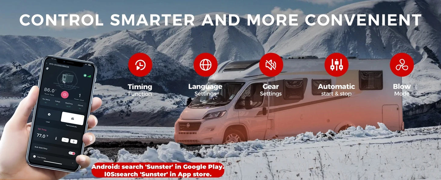 Calefactor Diesel Portátil 8kW Sunster