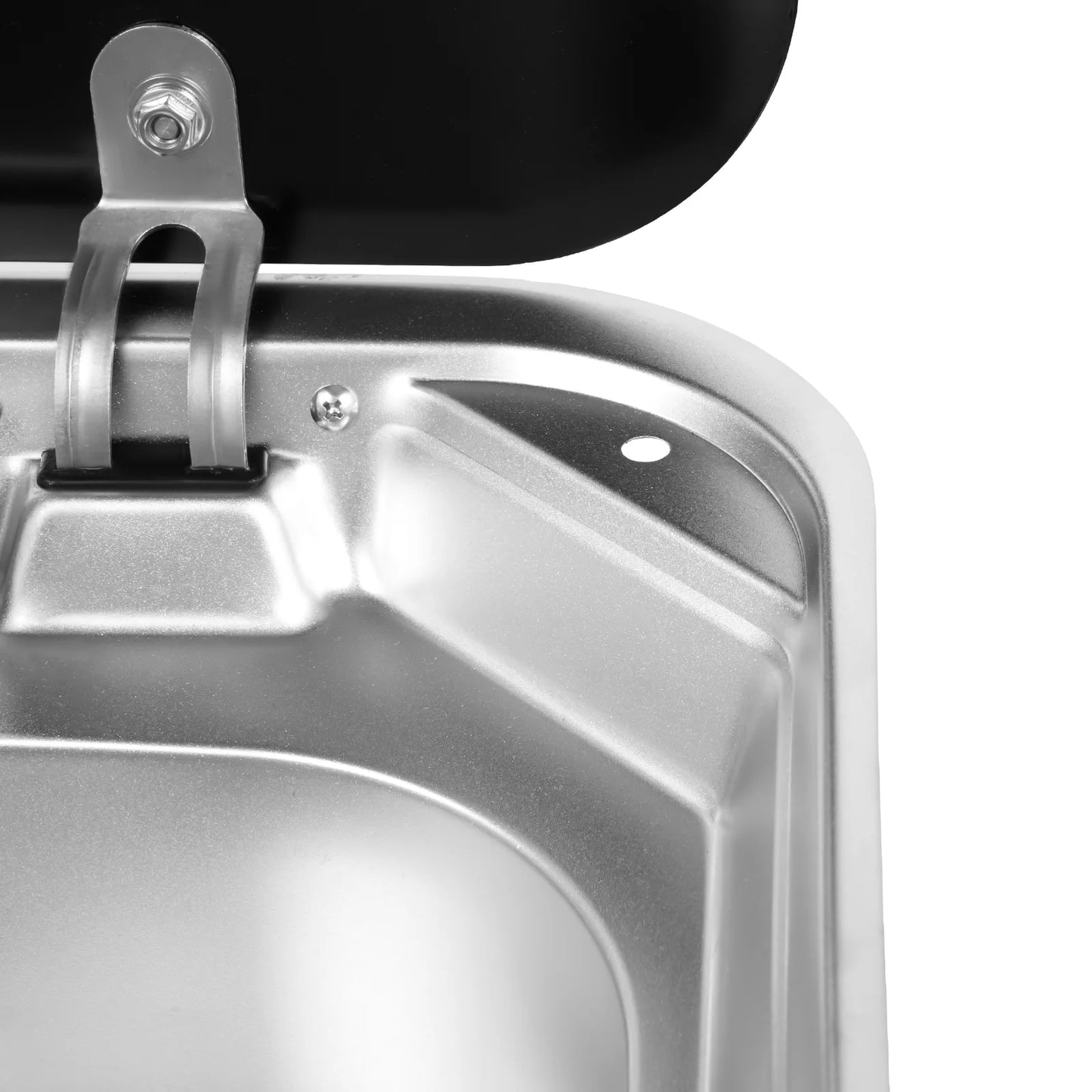Fregadero de Acero Inoxidable con Grifo Plegable y Tapa – Para RV, Caravana y Barco