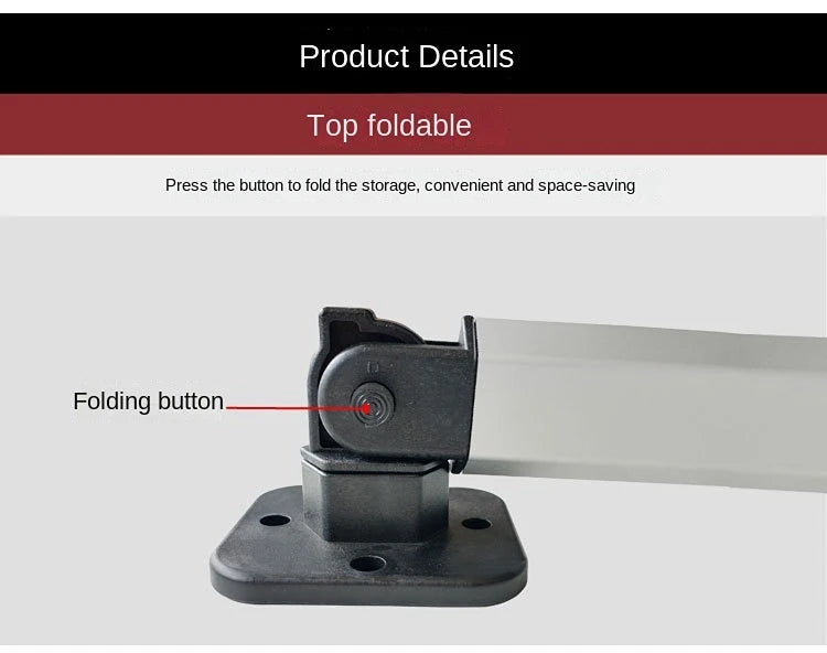 Mesa Plegable para RV con Pata Ajustable | Mesa Exterior y Interior de Aluminio Reforzado, Desmontable y Regulable