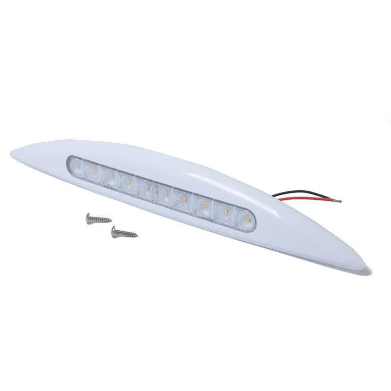 Luz LED para Toldo 12V – 10 LEDs Blanco Cálido para Caravanas, Autocaravanas y Remolques