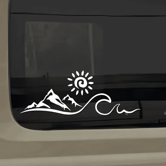 Vinilo Decorativo Montaña y Mar para RV, Camper y Pickup