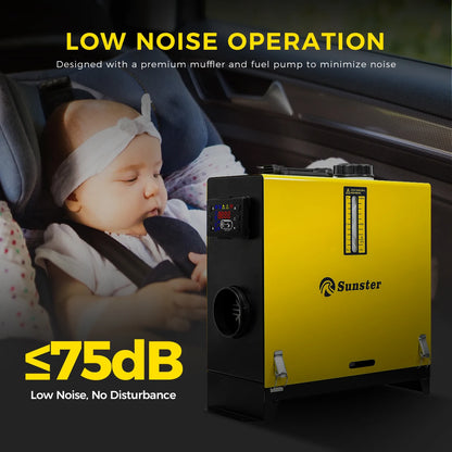 Calefactor Diesel Portátil 8kW Sunster – Rápido, Silencioso y Eficiente