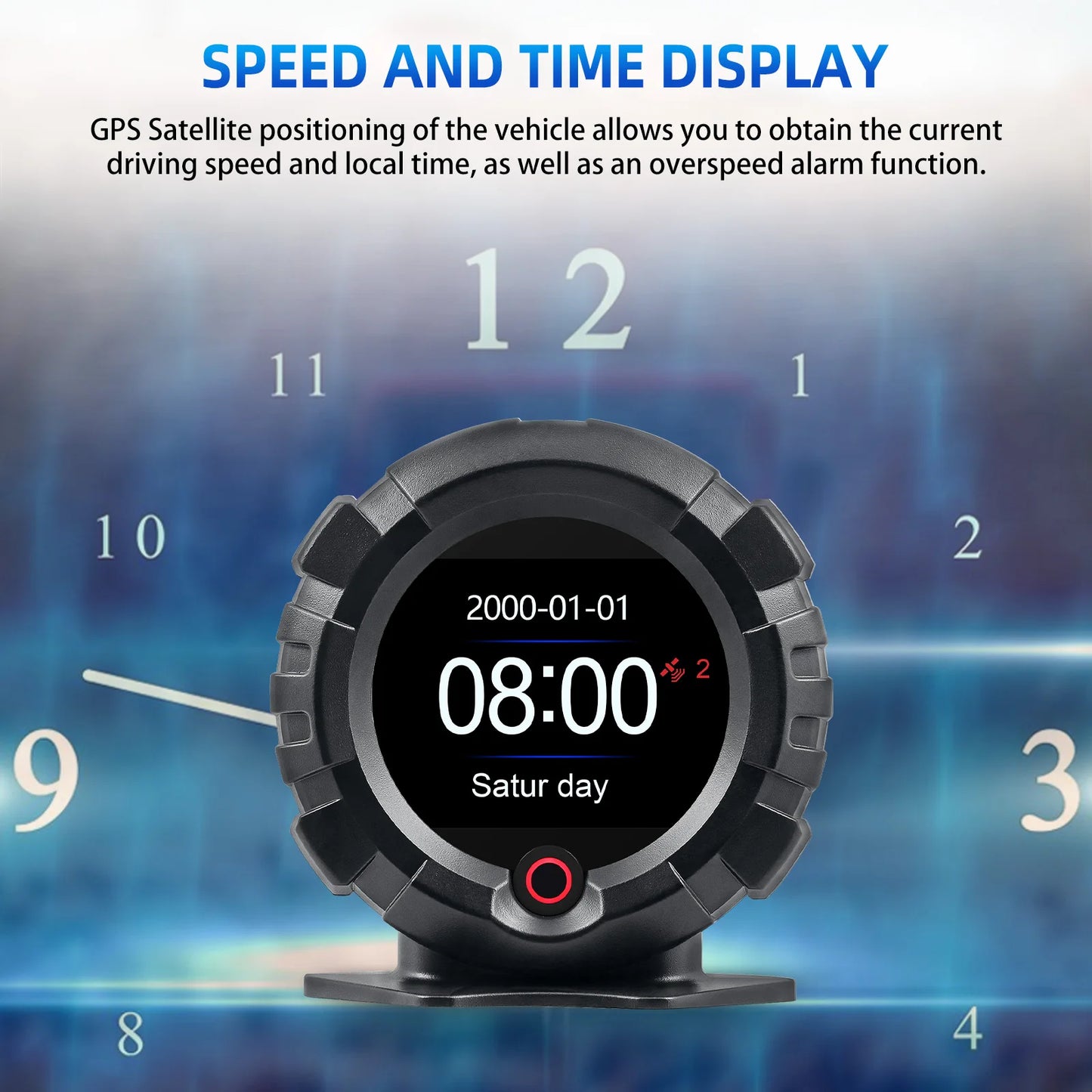 HUD GPS ZMFJH X95 – Medidor de Inclinación Digital para Todoterreno | Velocímetro, Altitud, Pendiente y Brújula