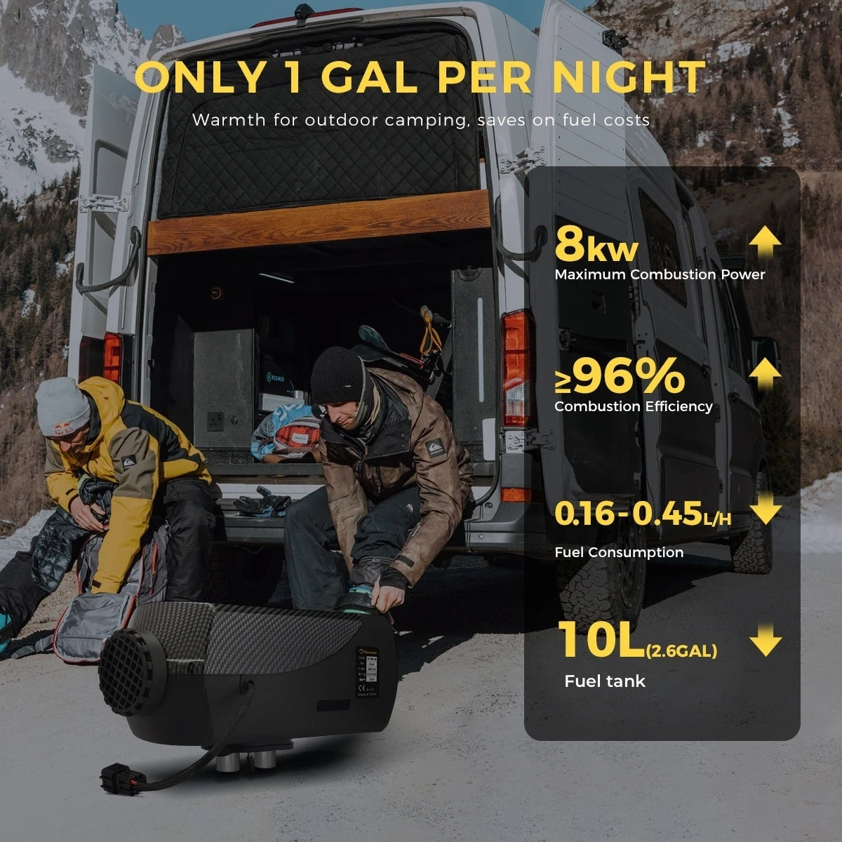 8KW Sunster Portable Diesel Heater – Fast, Safe, and Quiet