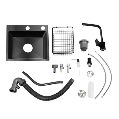 Évier de cuisine complet avec robinet pivotant à 360°