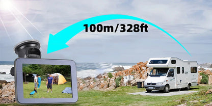 Cámara de Marcha Atrás Solar Inalámbrica con Monitor 5”