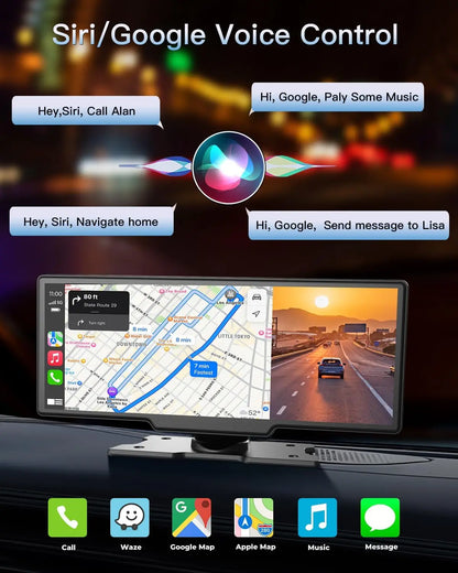 Dashcam 4K con CarPlay/Android Auto Inalámbrico - T80D/T82D