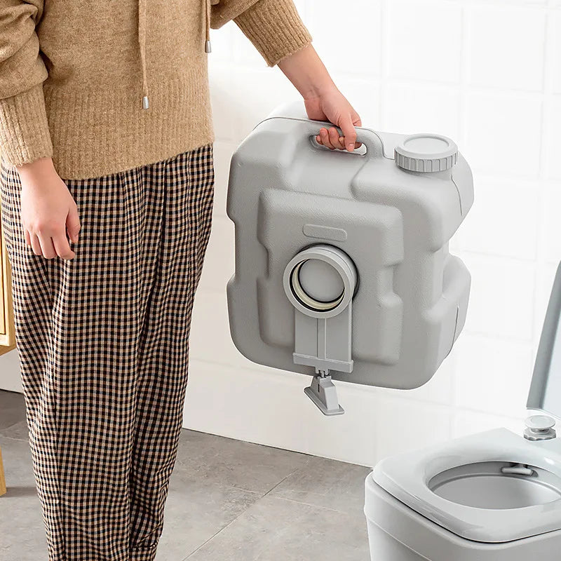 Portable Toilet for Camper and RV 10L / 20L | Portable Toilet with Manual Flush for Camping and Motorhome