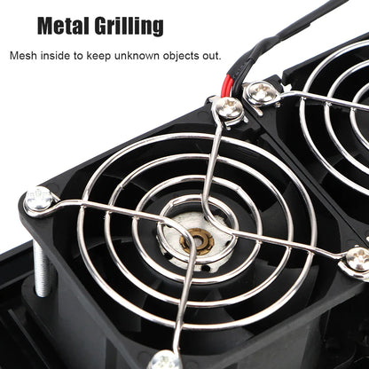 Grille de ventilation latérale avec ventilateur pour camping-car, caravane et bateau – Blanche ou noire